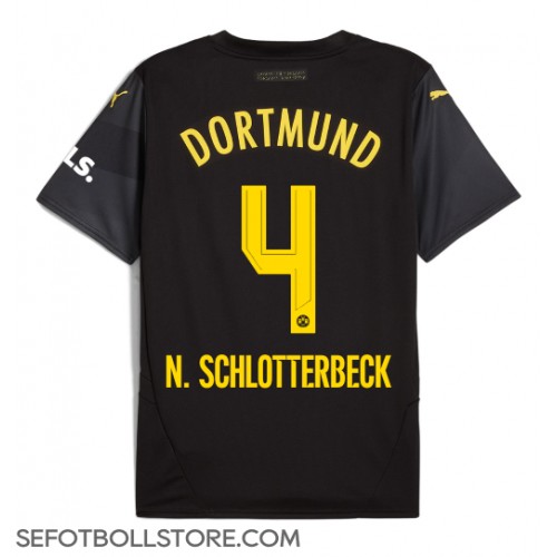 Borussia Dortmund Nico Schlotterbeck #4 Replika Bortatröja 2024-25 Kortärmad